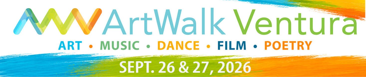 ArtWalk Ventura: art, music, dance, film, poetry. September 26 and 27, 2026.